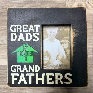 Great dads grandfathers picture frame nwt